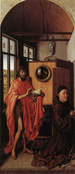unknow artist Heinrich von Werl and St.john the Baptist Norge oil painting art